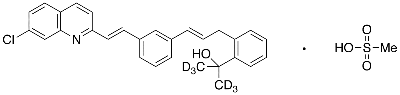 Des[3-[[(1-Carboxymethyl)cyclopropyl]methyl]thio]-2-propenyl Montelukast-d6 Mesylate - Chemical structure and product image