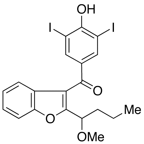 Des-O-[2-(diethylamino)ethyl]-1-methoxy Amiodarone - Chemical structure and product image