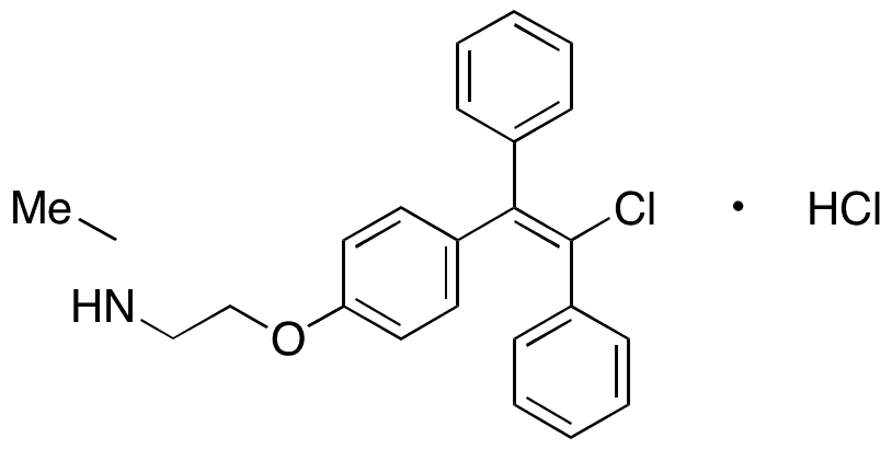 N-Desethyl-E-Clomiphene Hydrochloride - Chemical structure and product image