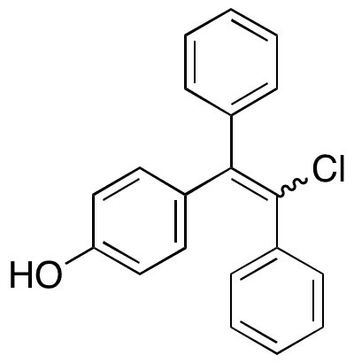 Des-N,N-diethylethanamine 4-Hydroxyclomiphene - Chemical structure and product image