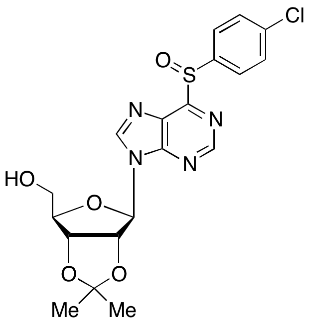 6-Desamino-6-(4-chlorophenyl)-sulfinyladenosine 23-O-(Methylethylidene) - Chemical structure and product image
