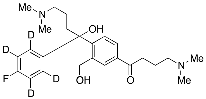 1-Descyano 1-(4-Dimethylamino)oxobutyl Citadiol-D4 - Chemical structure and product image