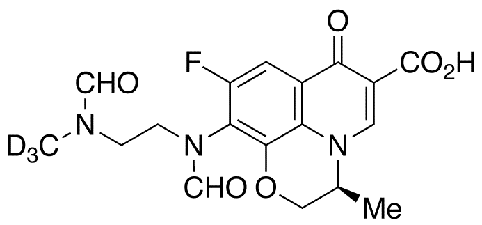 N,N-Desethylene-N,N-diformyl Levofloxacin-d3 - Chemical structure and product image