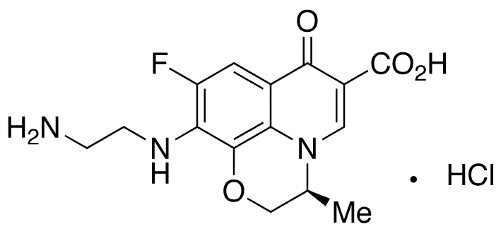 N,N-Didesethylene Levofloxacin Hydrochloride - Chemical structure and product image