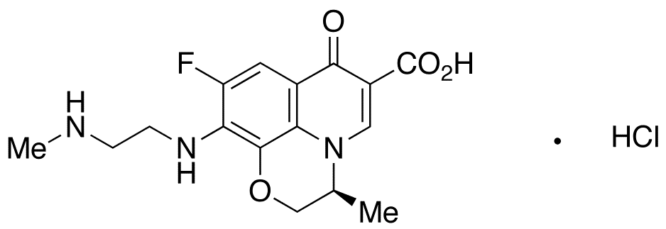 N,N-Desethylene Levofloxacin Hydrochloride - Chemical structure and product image