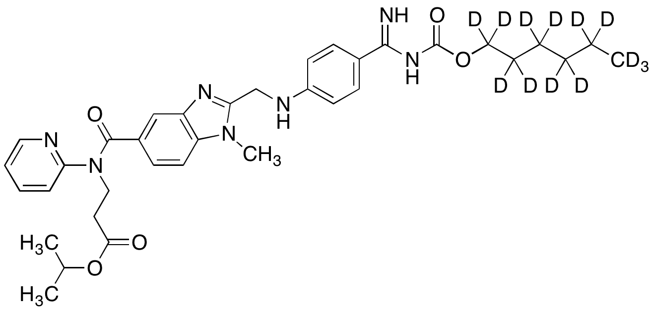 O-Desethyl O-Isopropyl Dabigatran Etexilate-d13 - Chemical structure and product image