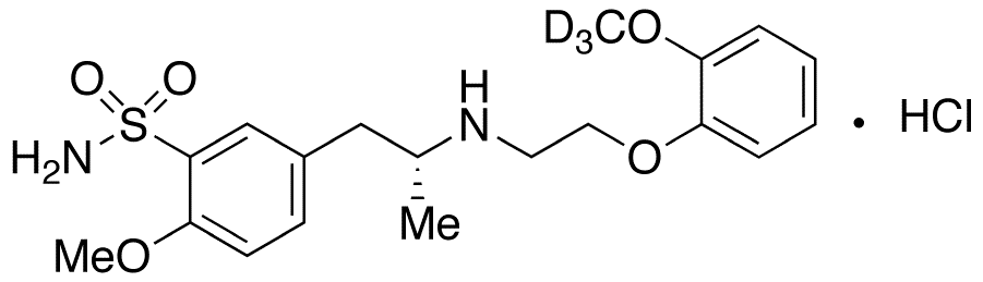 (R)-2-O-Desethyl-2-O-desmethyl Tamsulosin-D3 Hydrochloride(Impurity) - Chemical structure and product image
