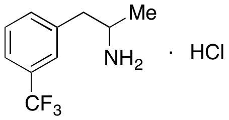 Desethyl Fenfluramine Hydrochloride - Chemical structure and product image