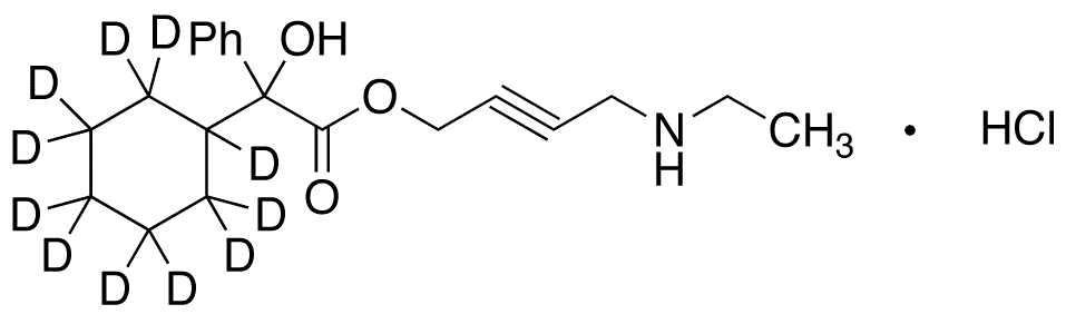 rac Desethyl Oxybutynin-d11 Hydrochloride - Chemical structure and product image