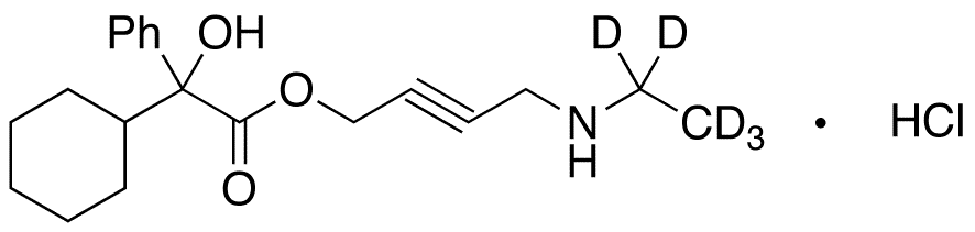 rac Desethyl Oxybutynin-d5 Hydrochloride - Chemical structure and product image