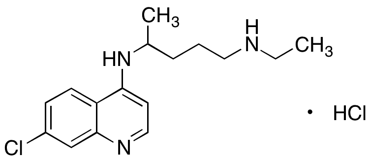 N-Desethyl Chloroquine Hydrochloride - Chemical structure and product image