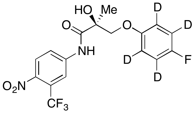 4-Desacetamido-4-fluoro Andarine-D4 - Chemical structure and product image