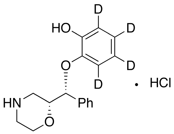 rel-Desethylreboxetine-d4 Hydrochloride - Chemical structure and product image