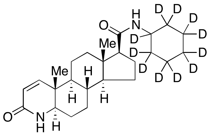 N-Des(1,1-dimethylethyl) N-Cyclohexyl Finasteride-d11 - Chemical structure and product image