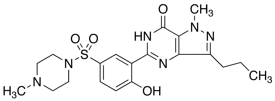 Desethyl Sildenafil - Chemical structure and product image