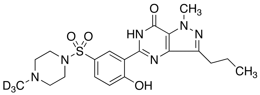 Desethyl Sildenafil-d3 - Chemical structure and product image