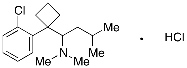 4-Deschloro-2-chloro Sibutramine Hydrochloride - Chemical structure and product image