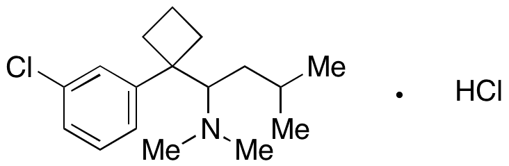 4-Deschloro-3-chloro Sibutramine Hydrochloride - Chemical structure and product image