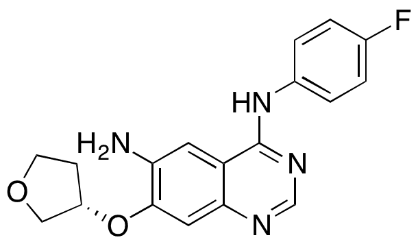 Deschloro-N-des(4-dimethylamino-2-en-1-oxo)butyl Afatinib - Chemical structure and product image