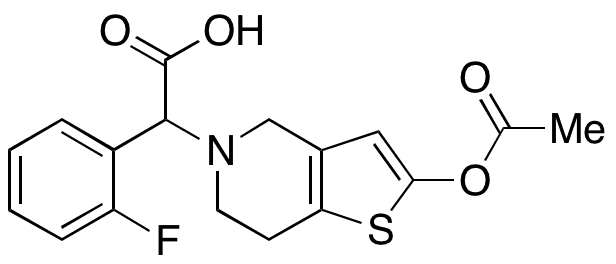 1-Descyclopropylcarbonyl-1-carboxy Prasugrel - Chemical structure and product image