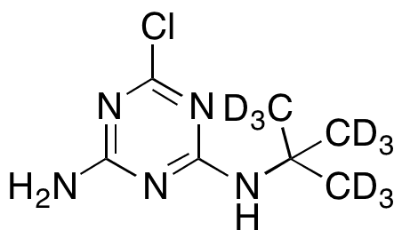 Desethyl Terbuthylazine-d9 - Chemical structure and product image