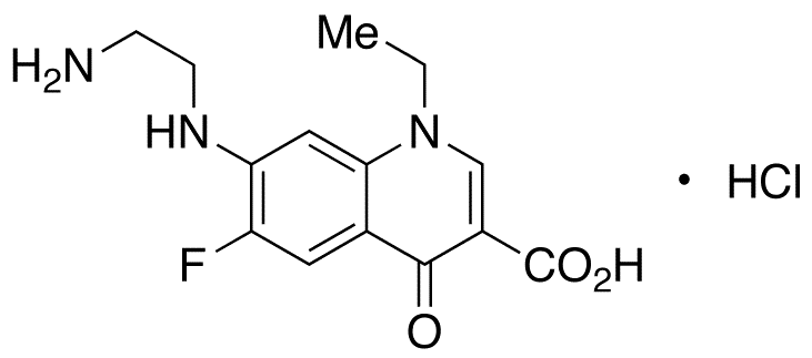 Desethylene Norfloxacin Hydrochloride - Chemical structure and product image