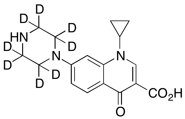 Desfluorociprofloxacin - Chemical structure and product image
