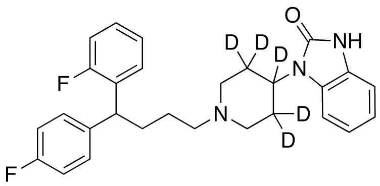 4-Desfluoro-2-fluoro Pimozide-d4 - Chemical structure and product image
