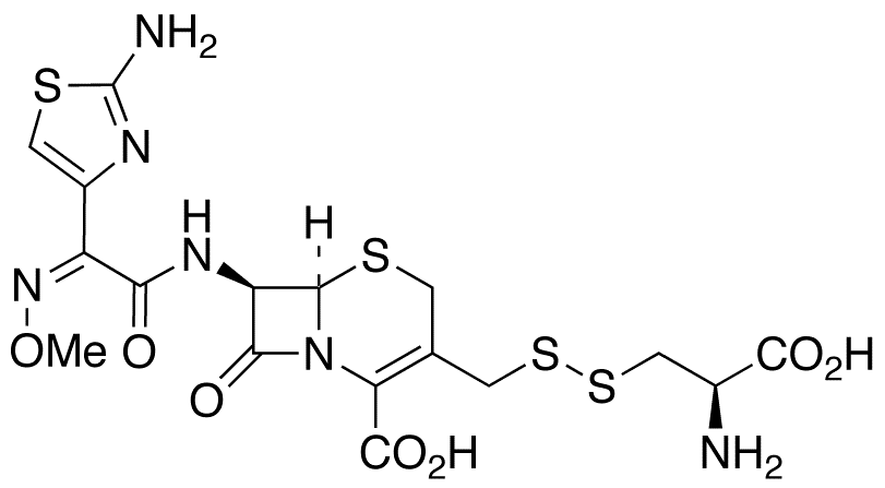 Desfuroyl Ceftiofur Cysteine Disulfide (Contain 5% Ceftiofur) - Chemical structure and product image