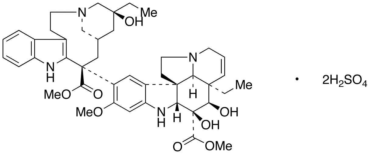 N-Desformyl-4-desacetyl Vincristine Disulfate Salt - Chemical structure and product image