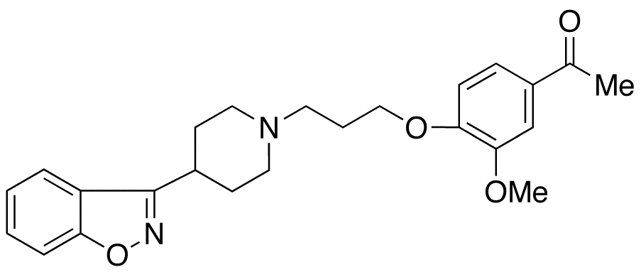 Desfluoro Iloperidone (Impurity) - Chemical structure and product image