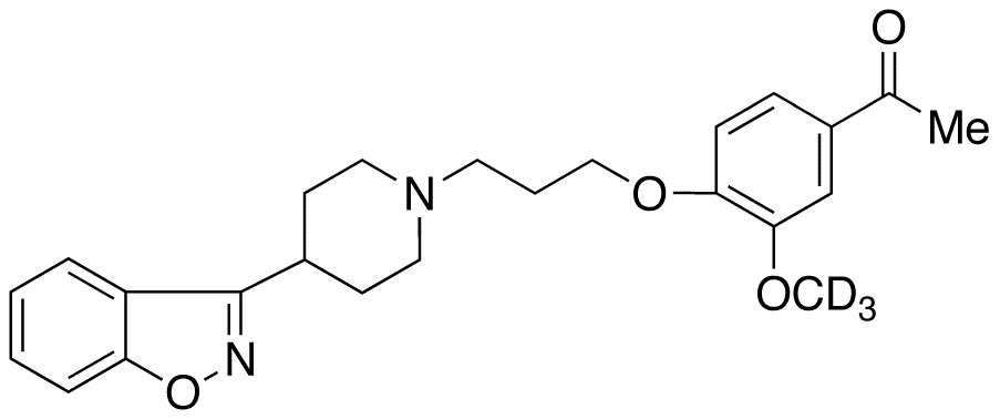 Desfluoro Iloperidone-d3 (Impurity) - Chemical structure and product image