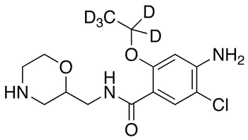 Des-4-fluorobenzyl Mosapride-d5 - Chemical structure and product image