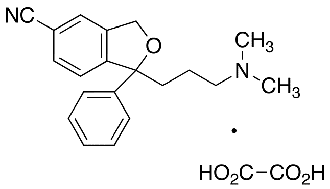 rac Desfluoro Citalopram Oxalate - Chemical structure and product image