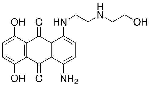 Des[2-[(2-Hydroxyethyl)amino]ethyl] Mitoxantrone(Mitoxantrone Impurity A) - Chemical structure and product image