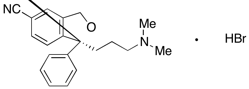 (S)-Desfluoro Citalopram Hydrobromide - Chemical structure and product image