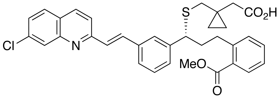 2-Des(1-hydroxy-1-methylethyl)-2-methycarboxy Montelukast - Chemical structure and product image