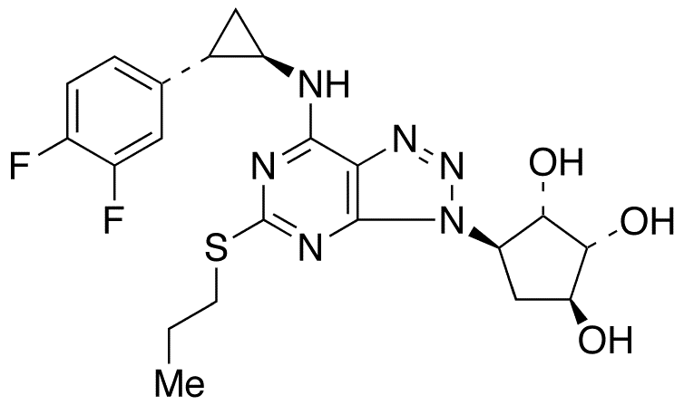 Deshydroxyethoxy Ticagrelor - Chemical structure and product image