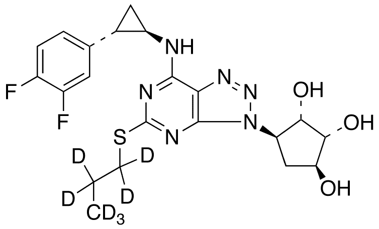 Deshydroxyethoxy Ticagrelor-d7 - Chemical structure and product image
