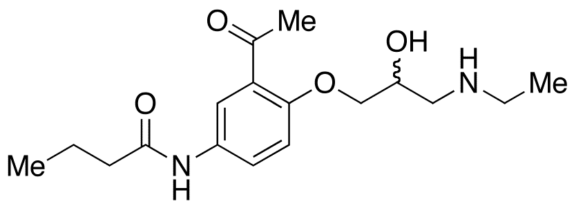 rac N-Desisopropyl-N-ethyl Acebutolol - Chemical structure and product image