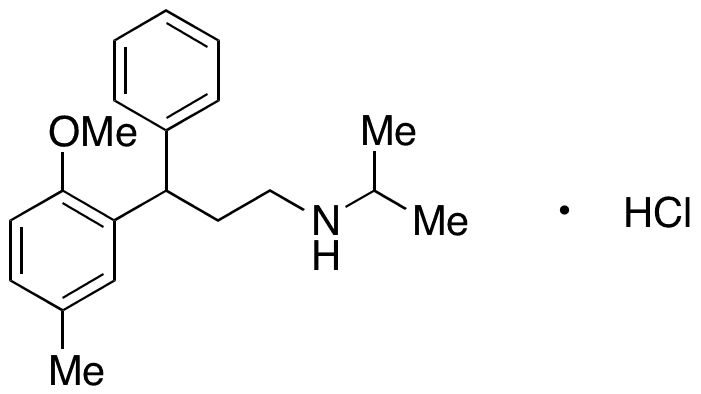 rac Desisopropyl Tolterodine Methyl Ether Hydrochloride - Chemical structure and product image