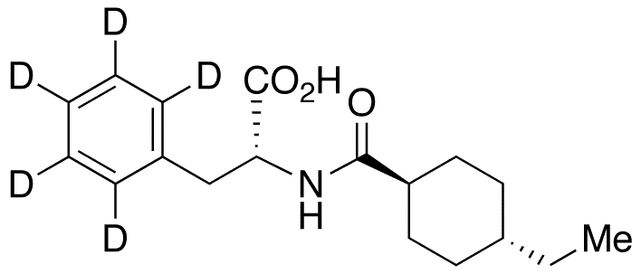4-Desisopropyl-4-ethyl Nateglinide-d5 - Chemical structure and product image