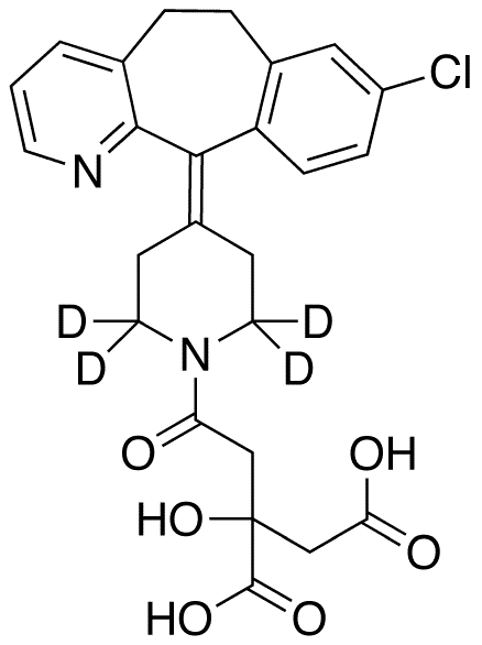 Desloratadine Citric Amide-d4 - Chemical structure and product image