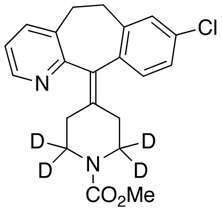 Desloratadine-d4 N-Carboxylic Acid Methyl Ester - Chemical structure and product image