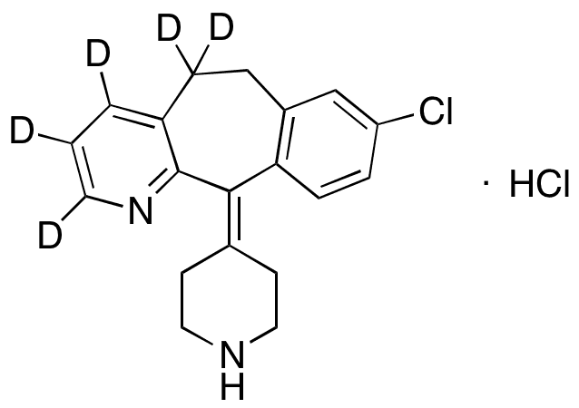 Desloratadine-d5 Hydrochloride - Chemical structure and product image