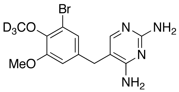 4-Desmethoxy-4-bromo Trimethoprim-d3 - Chemical structure and product image
