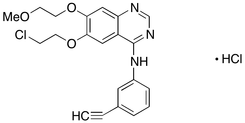 6-O-Desmethoxyethyl-6-O-chloroethyl Erlotinib Hydrochloride - Chemical structure and product image