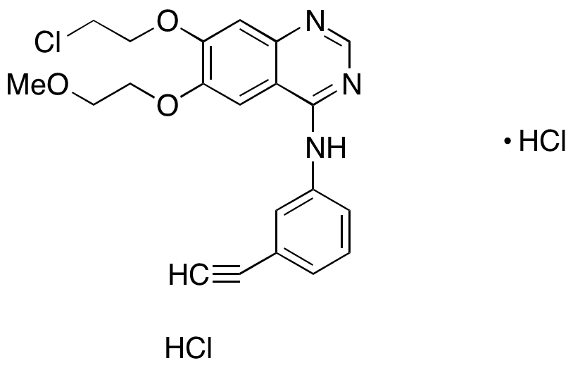 7-O-Desmethoxy-7-O-chloroethyl Erlotinib Hydrochloride - Chemical structure and product image