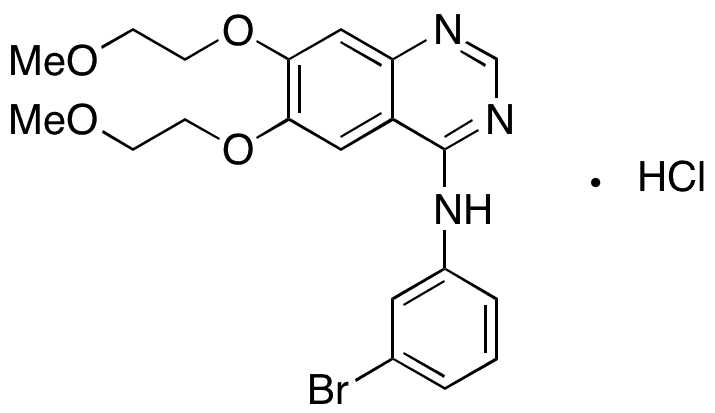 N-(3-Desethynylphenyl)-N-(3-bromophenyl) Erlotinib Hydrochloride - Chemical structure and product image
