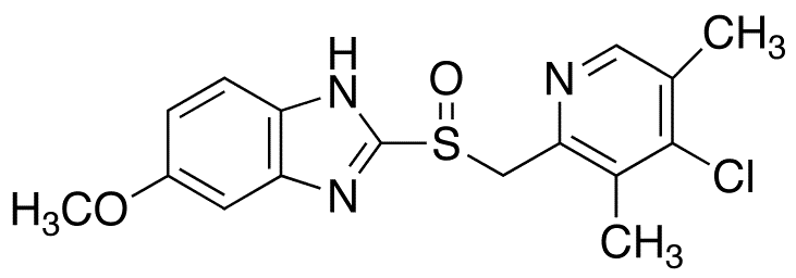 4-Desmethoxy-4-chloro Omeprazole - Chemical structure and product image